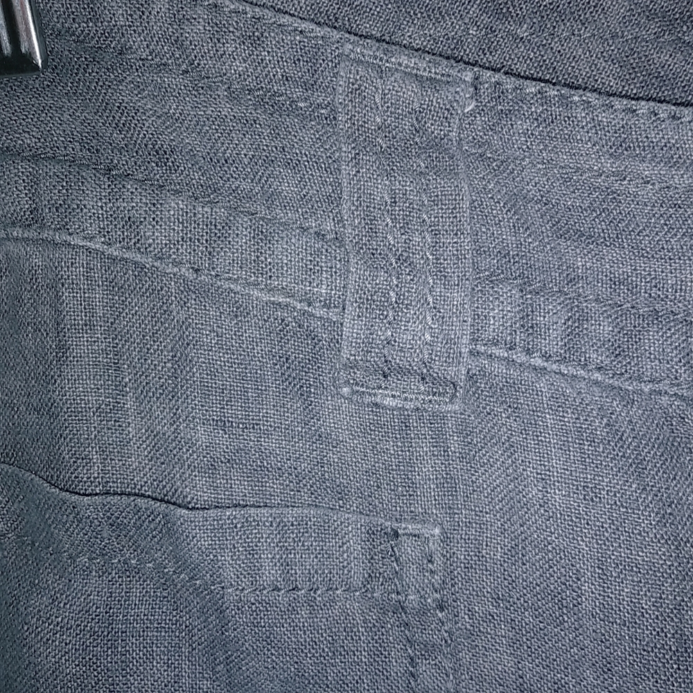 CAbi 6 30x32 Linen Casual Dress Pants in Gray - Picture 4 of 10